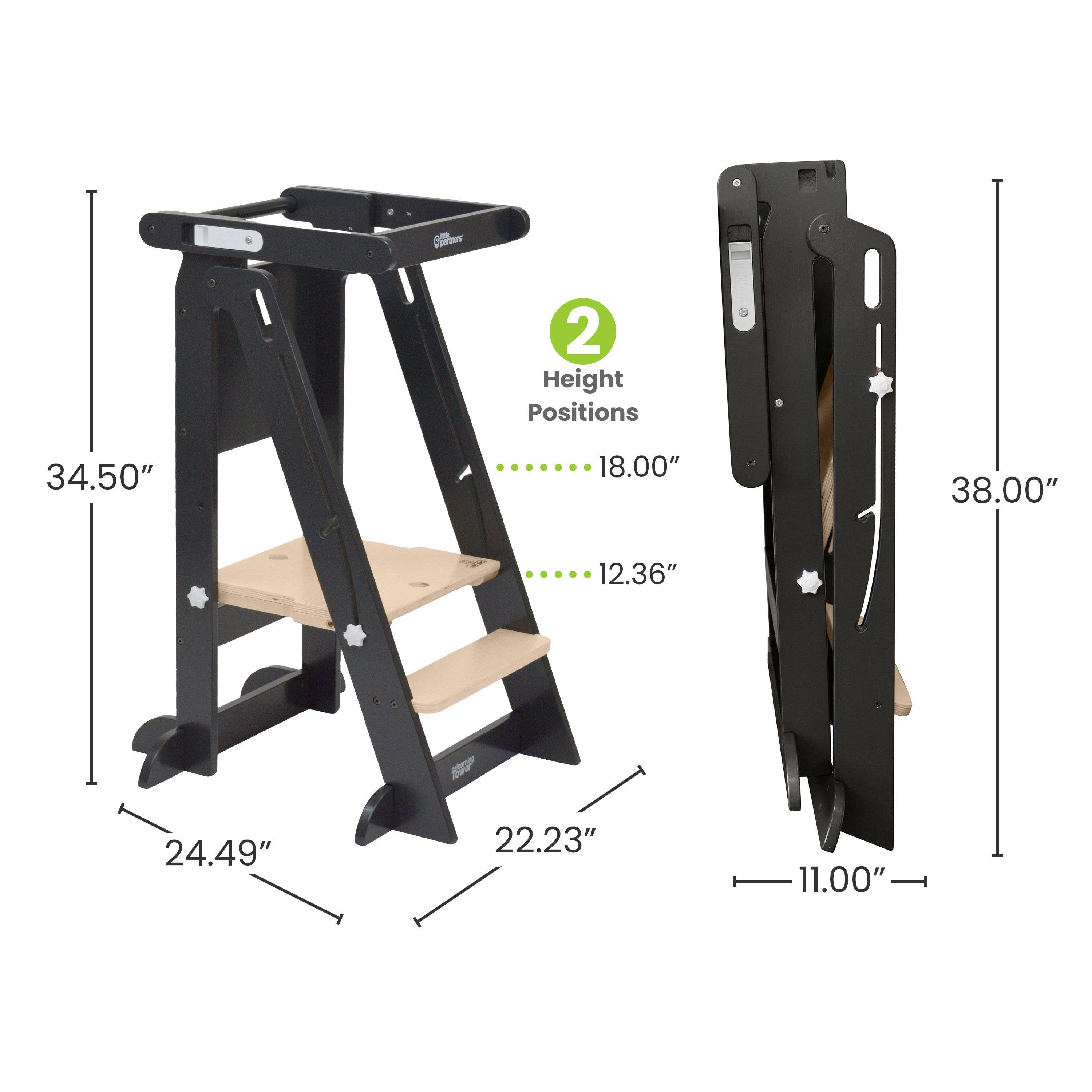 Little Partners - Vendita all'ingrosso Giocattolo in legno - Bambini - Torre di Apprendimento Pieghevole Learn ‘N Fold® per Bambini21