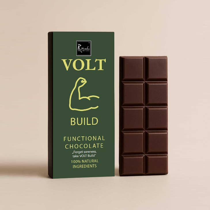 Ritonka ...made with love - Wholesale Chocolate Bar - VOLT BUILD – Dark chocolate with functional ingredients0