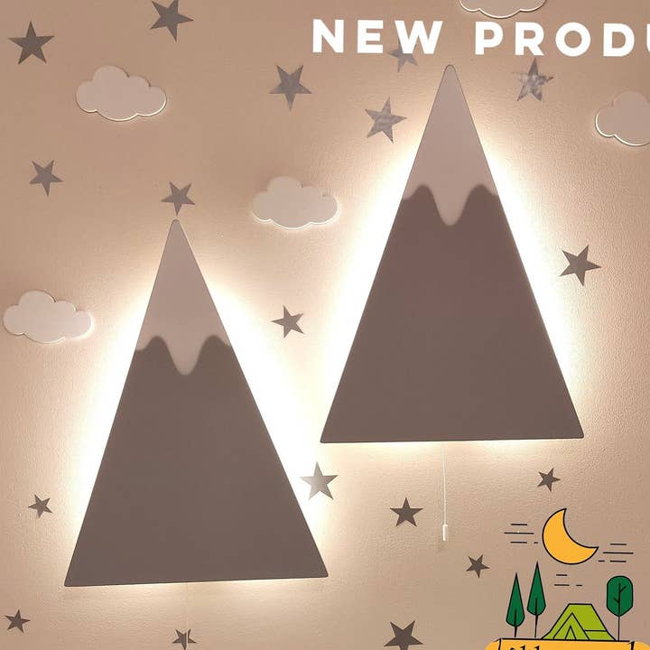 Luz de Montaña Grande - Decoración para Cuarto de Bebé para venta al por mayor de Happy Woody