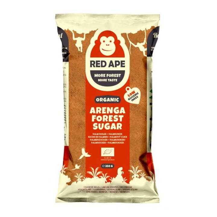 Bett'r - Vendita all'ingrosso Zucchero - Zucchero di palma della foresta Arenga, Red Ape, 250g