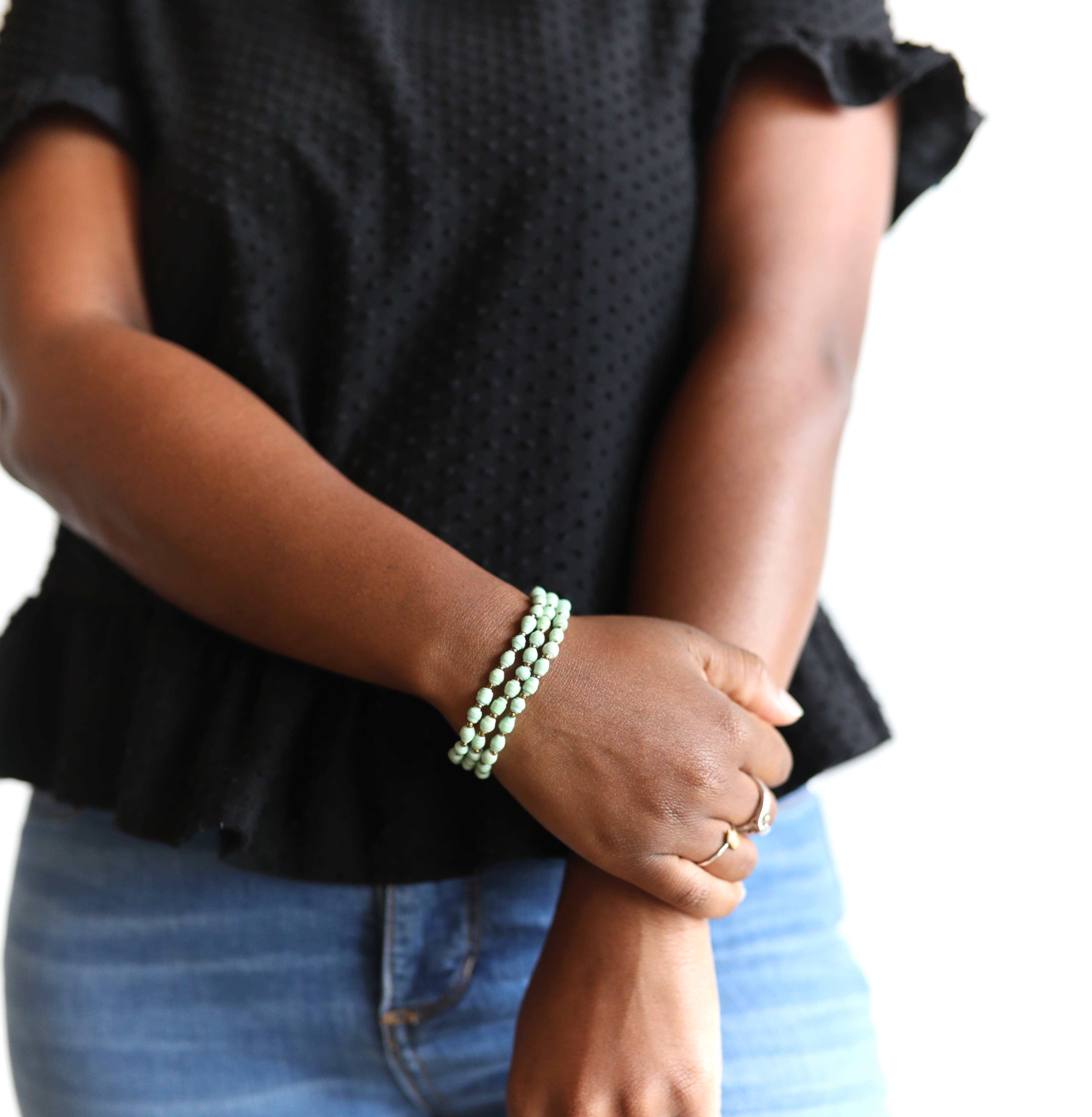 Ornaments 4 Orphans - Wholesale Beaded Bracelet - Maasai Paper Bead Bracelet2