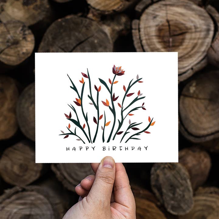 Happy Birthday Blooms | Birthday Collage Card for wholesale by Lacelit | Stationery & Gifts by Kimberly Kuniko