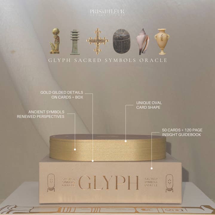 Prism + Fleur - Wholesale Tarot cards - Glyph Sacred Symbols Oracle Cards 10 units 15% off1