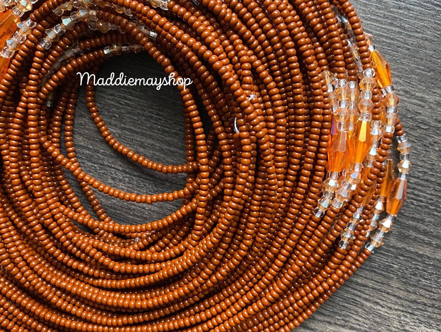 MaddieMayShop - Wholesale Beads - Preciosa Czech Beads- Wholesale WaistBeads with crystals 40"- 50"2