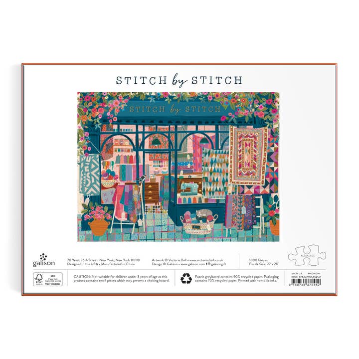 Chronicle Books - Wholesale Puzzle - Adult - Stitch by Stitch 1000 Piece Puzzle