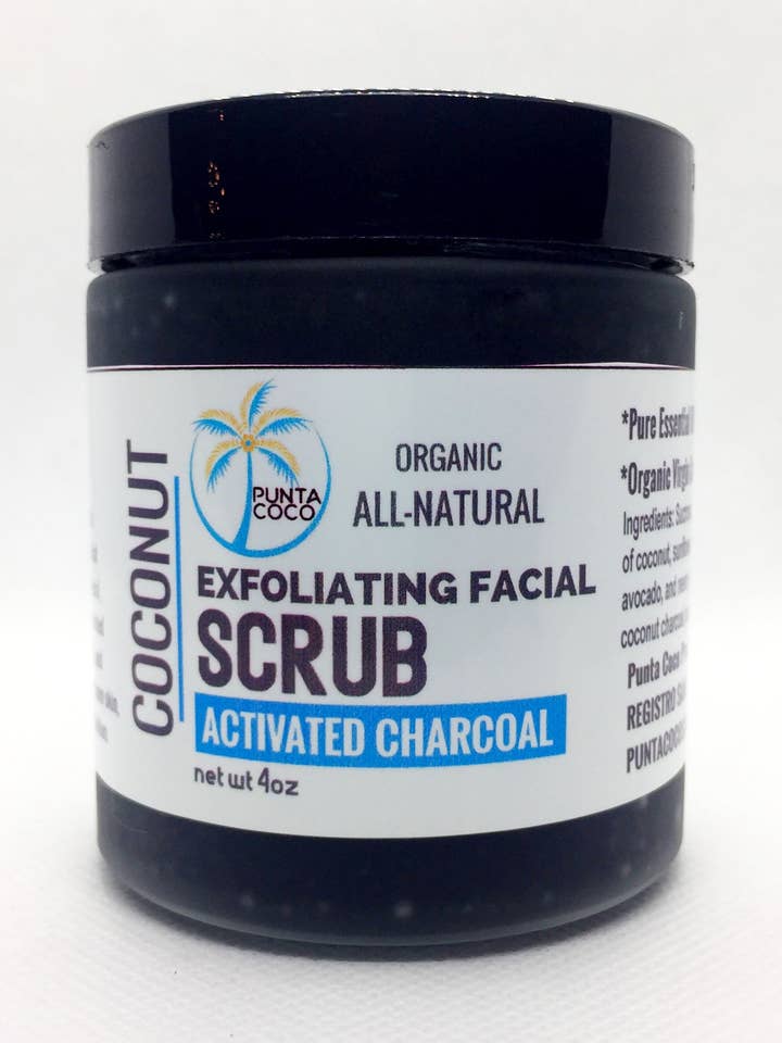 Coconut Charcoal Renande Exfolierande Skrubb för ansikte och kropp för wholesale av Punta Coco