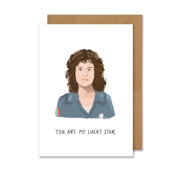 Ellen Ripley (Alien) inspired A6 card for wholesale by Middle Mouse