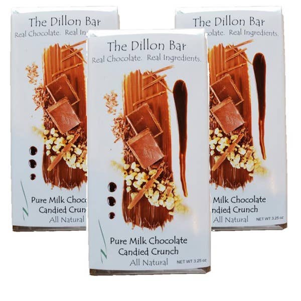 Milk Chocolate Candied Crunch for wholesale by Dillon's Chocolates, llc