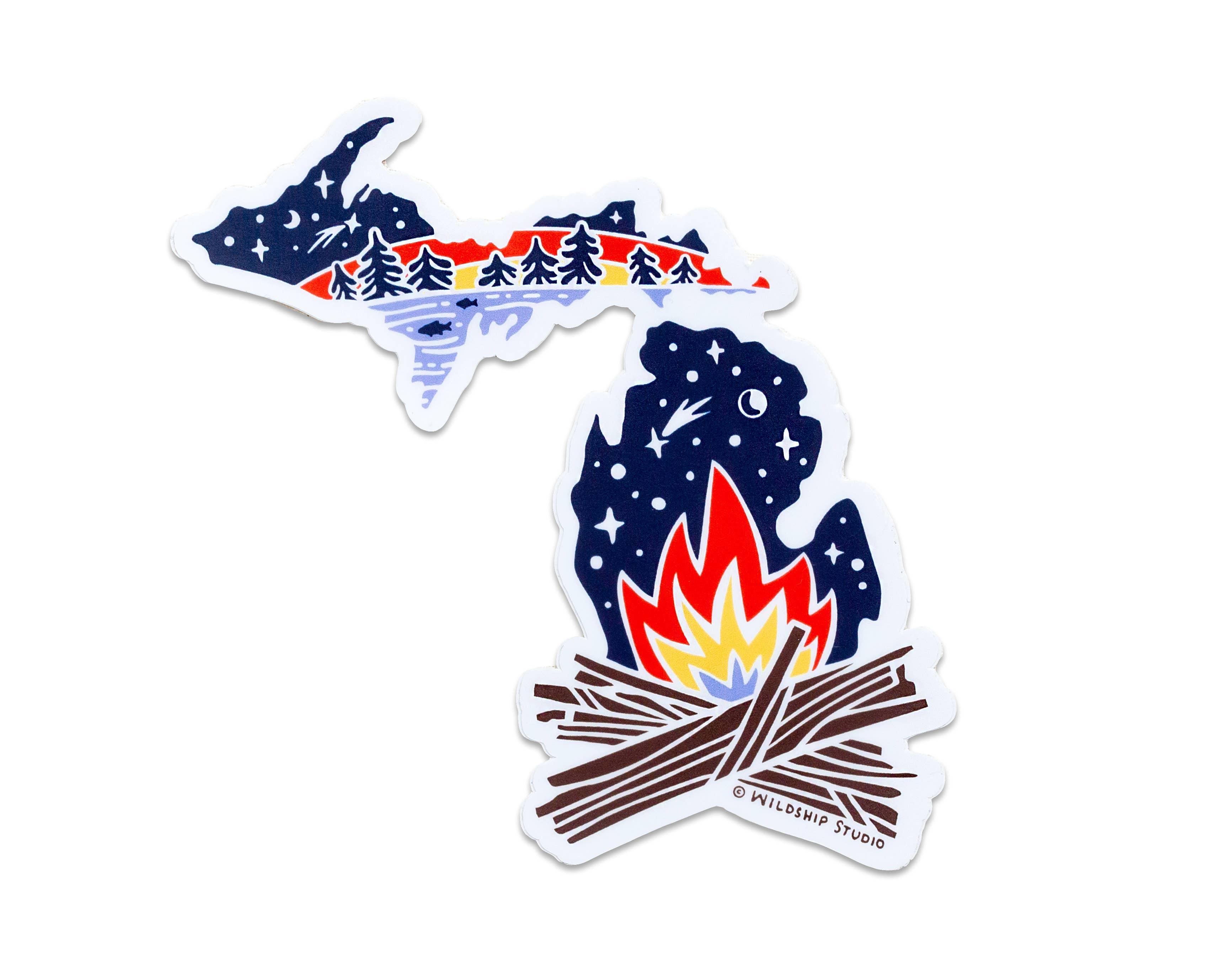 Wildship Studio – Engroshandel Klistermærke – Michigan State Vinyl klistermærke2