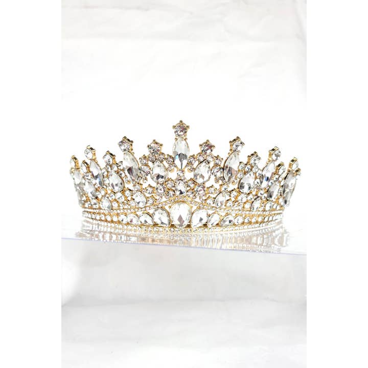 Chicas - Wholesale Tiara - Women's - One Size Fits All Tiara With Jewels HT932