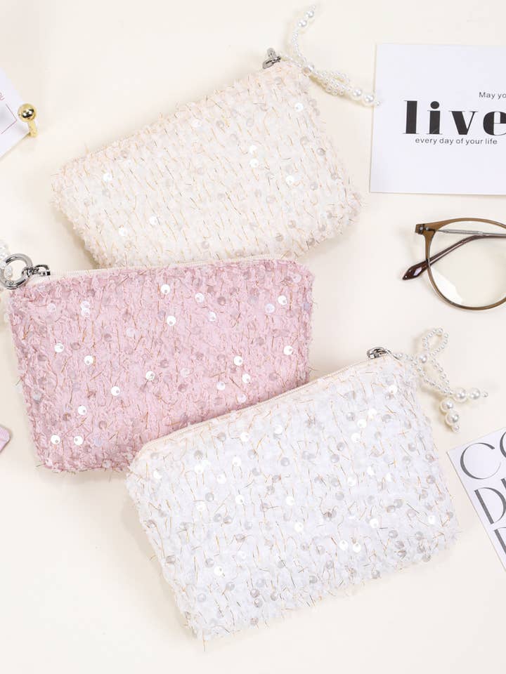 Monedero de Lentejuelas Texturizado para venta al por mayor de Lane & Lily