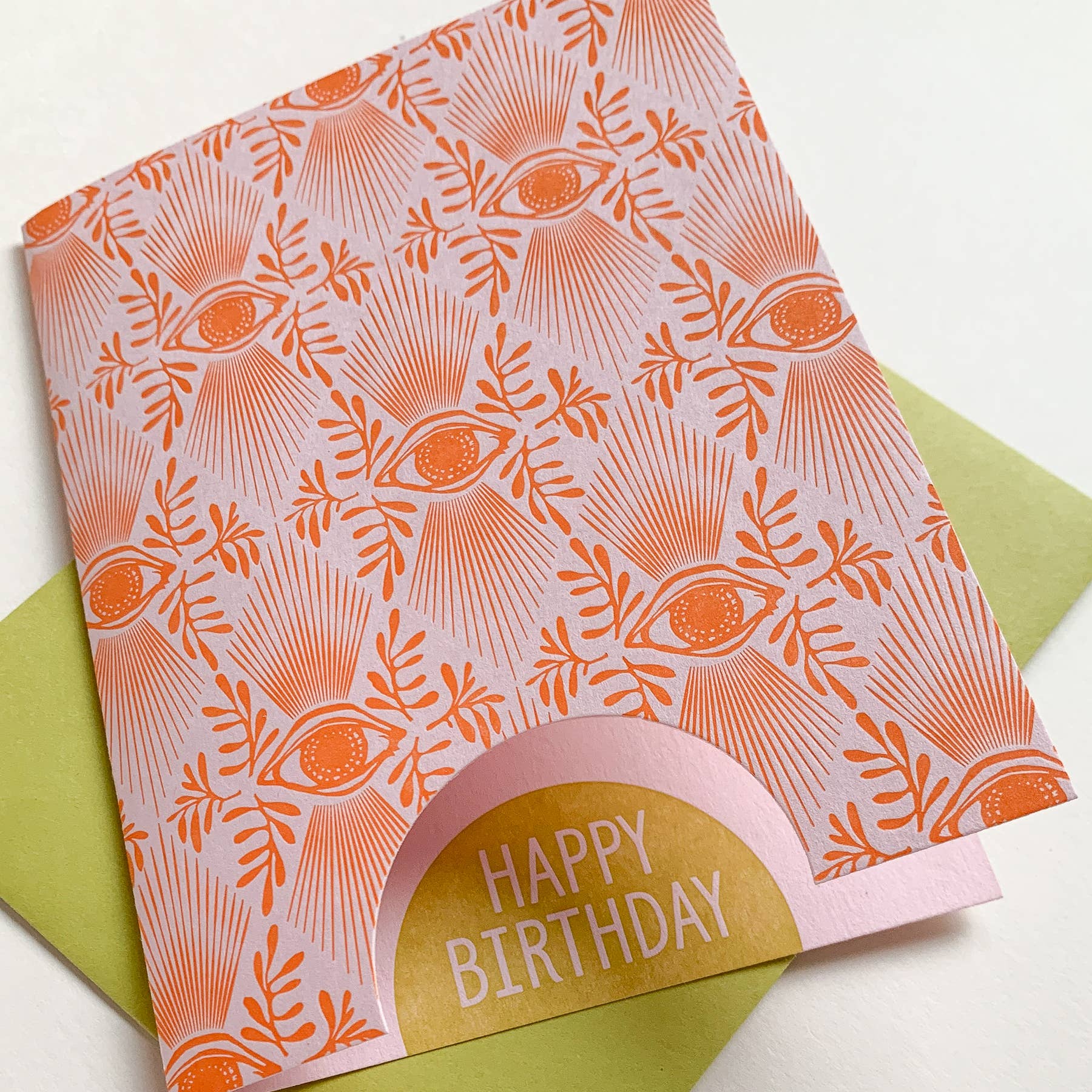 Blackbird Letterpress - Vente Cartes d'anniversaire - carte de motif d'œil d'anniversaire4