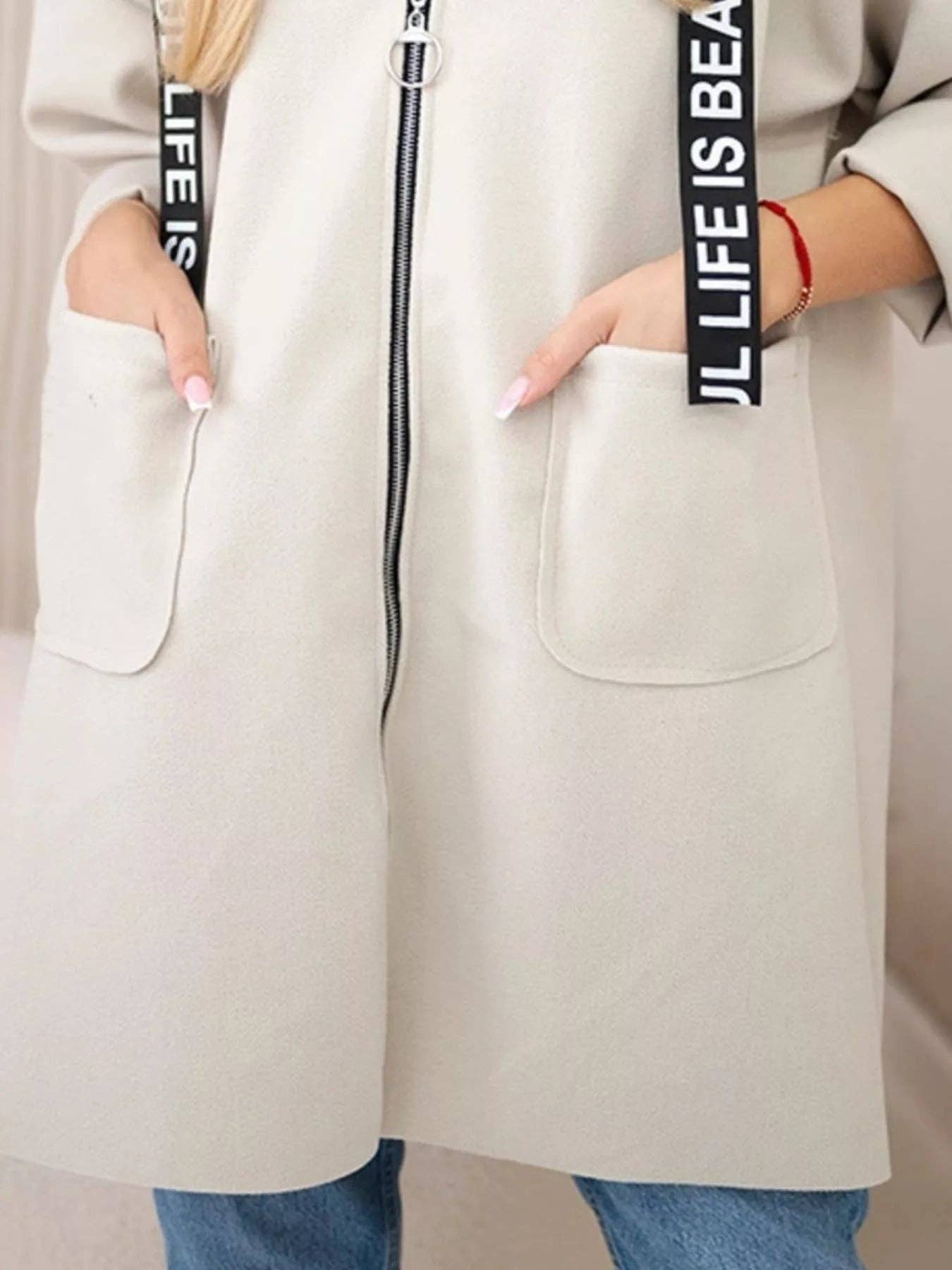 React Activewear – wholesale Hoodie – Women's – Full Size Hooded Zip-Up Longline Outerwear Plus Size2