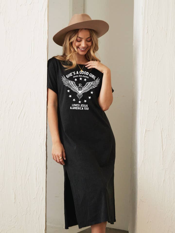 OAT COLLECTIVE - Vente Robe – femme - Robe graphique minérale SHE'S A GOOD GIRL8