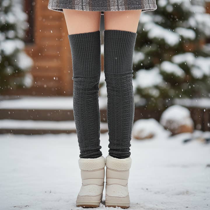 Wrapables.com - Wholesale Socks - Women's - Wrapables Winter Knit Thigh High Boot Socks14