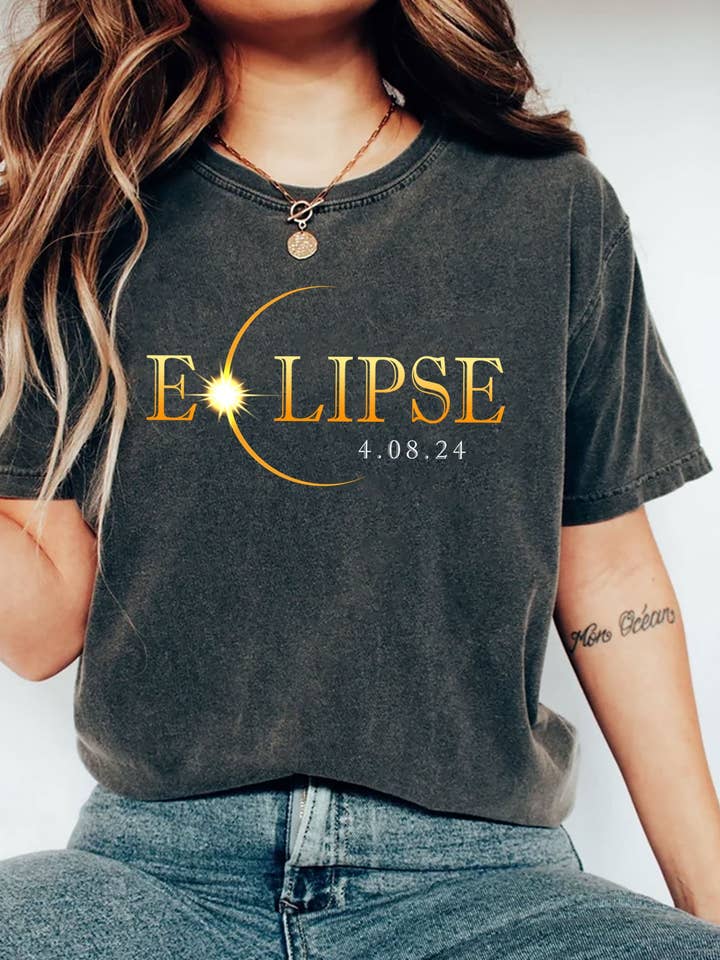 NVC Ecommerce LLC - Wholesale T-Shirt (Graphic) - Women's - Eclipse 04.08.24 Shirt, Eclipse Shirt, Total Solar Eclipse0