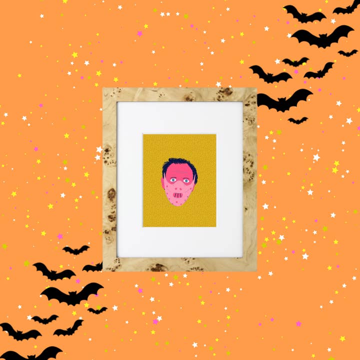 Silence Of The Lambs Art Print | Hannibal Lector | Halloween | Scary Movie | Giclee Print | Illustration | | Fun Art | Nashville for wholesale by Facing the Sunshine Stationery + Design