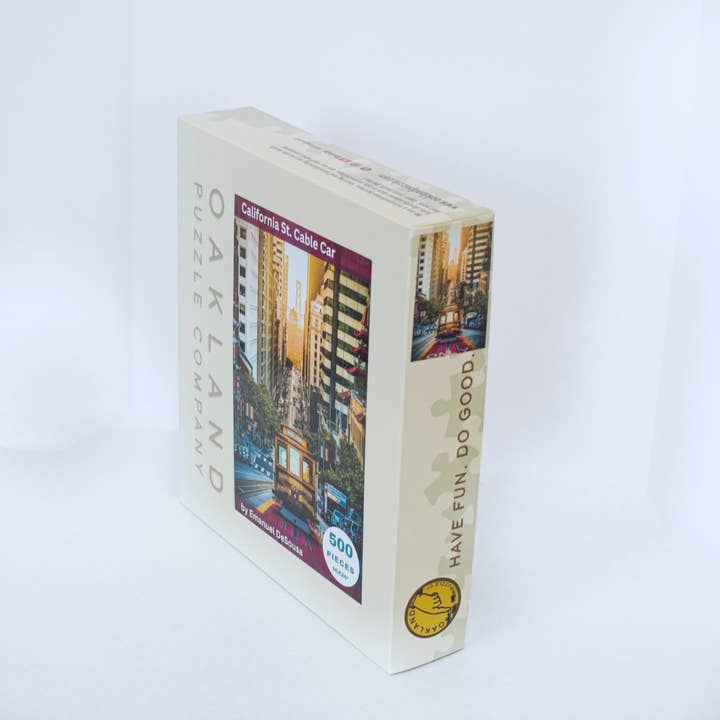 Oakland Puzzle Company - Wholesale Puzzle - Adult - California St. Cable Car 500-Piece Puzzle by Emanuel DeSousa5