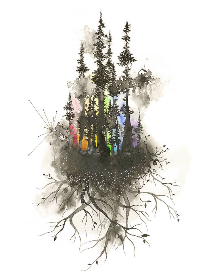 We've Been Through A Lot Together - Art Print, Large for wholesale by Melissa Moss Art