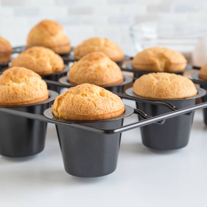 Fox Run Brands - Wholesale Baking Dish - Fox Run Non-Stick Mini Popover Pan, 12 Cups, 10.75" x 14.5"
