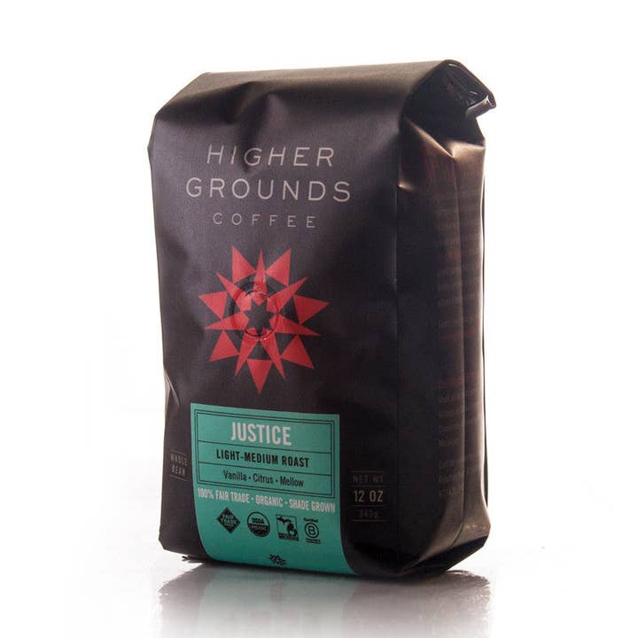 Justice Blend | Organic Light-Medium Roast Coffee for wholesale by Higher Grounds Coffee