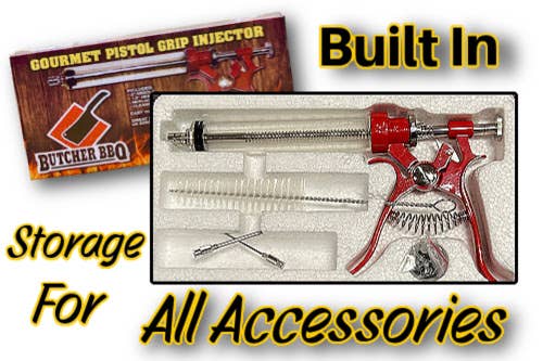 Butcher BBQ Inc - Wholesale Kitchen Tool/Gadget - Gourmet Pistol Grip Meat Injector-Ergo Handle-High Quality1