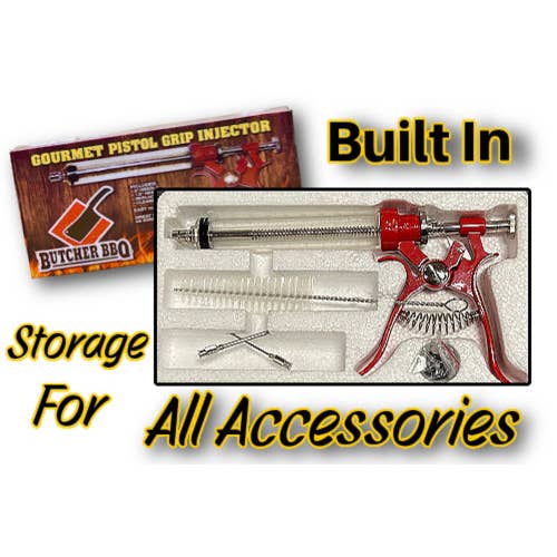 Butcher BBQ Inc - Wholesale Kitchen Tool/Gadget - Gourmet Pistol Grip Meat Injector-Ergo Handle-High Quality1