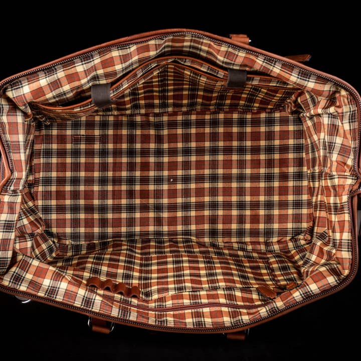 TIME TO MARKET SWEDEN AB – wholesale Duffelväskor – Unisex – Portofino, Weekendbag i skinn, cognac
