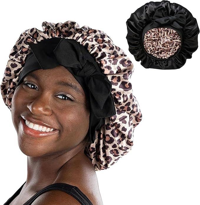 Funky Junque - Wholesale Sleep Cap / Bonnet - Women's - Reversible Satin Silk Bonnet for Sleeping Double Layered8