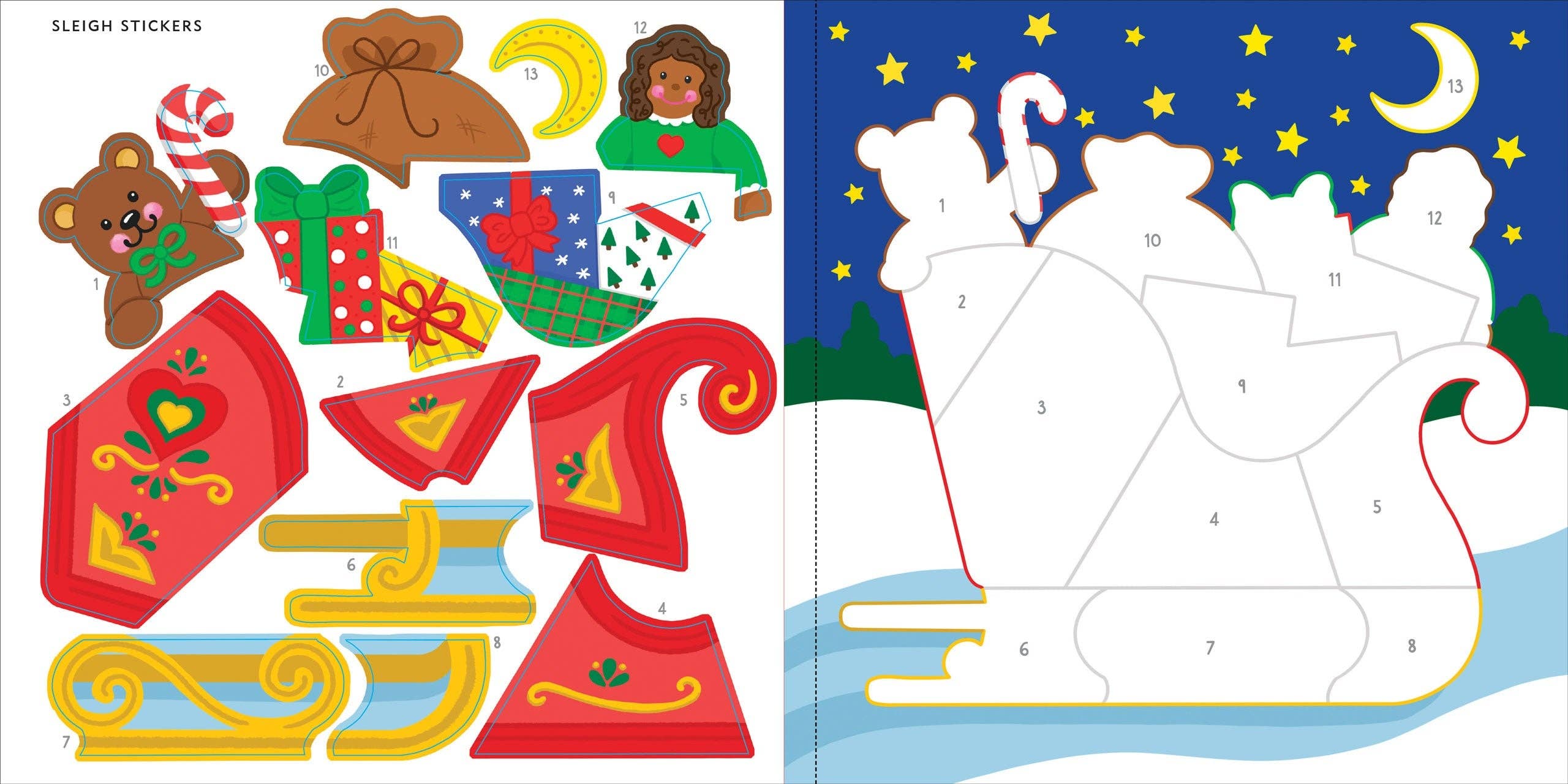 Peter Pauper Press - Wholesale Sticker - Kids & Baby - My First Color-by-Sticker Book -- Christmas6