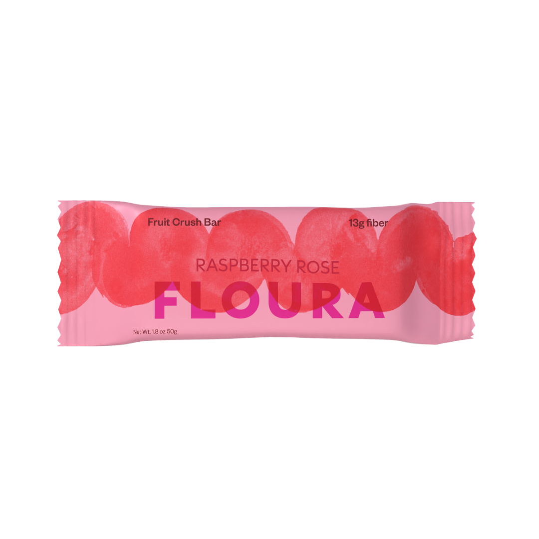 Floura & Co - Wholesale Snack Bar - Raspberry Rose Fiber Snack Bar [10 Pack]
3