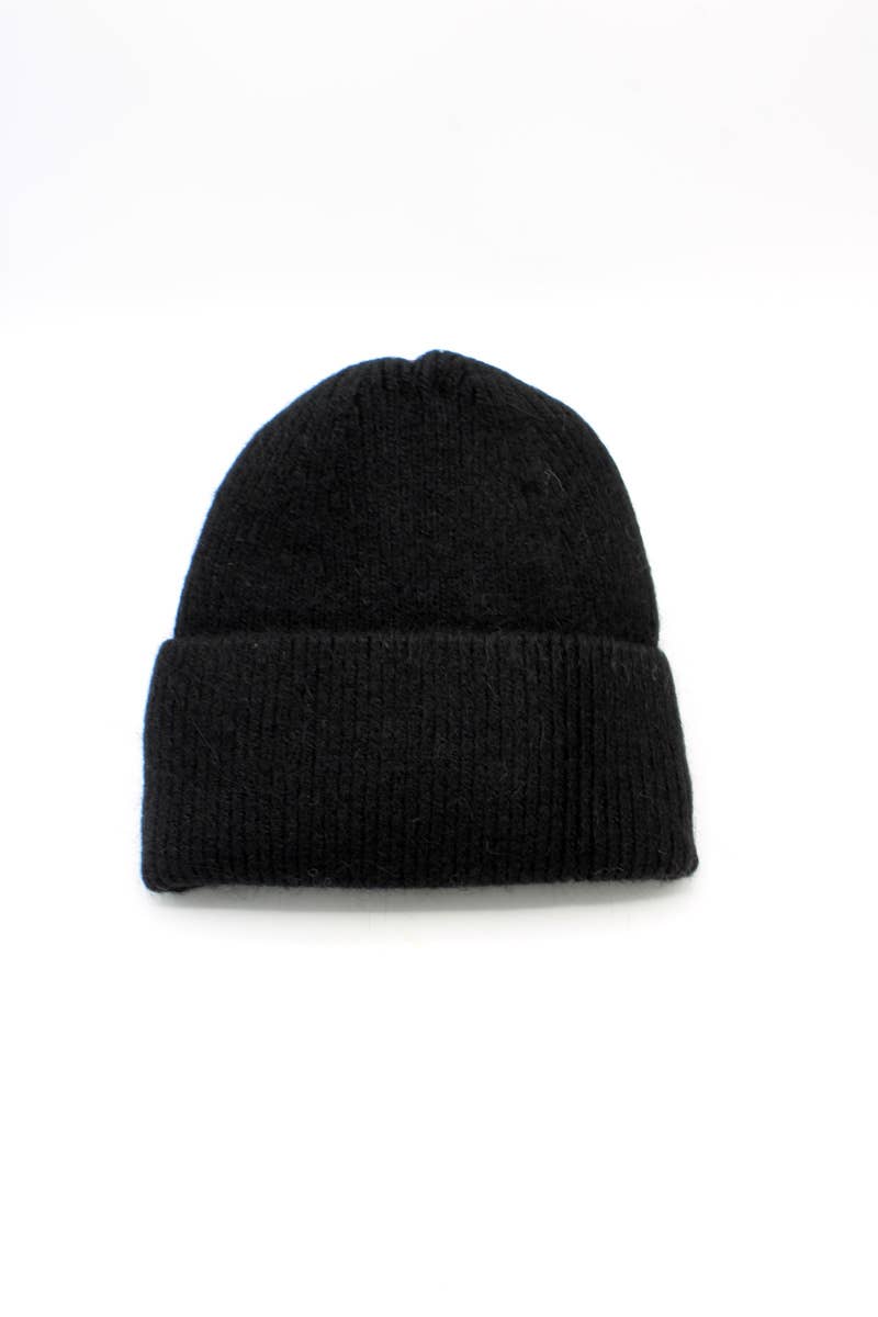 Hologramme Paris - Wholesale Beanie - Women's - Classic Plain Lined Angora Beanie13