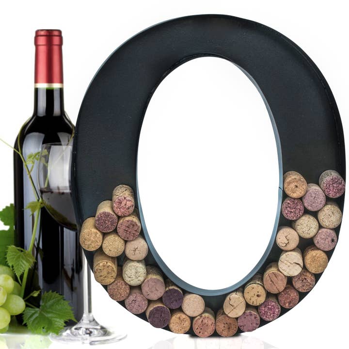 MADE EASY KIT - Wholesale Wine cork holder - Made Easy Kit Metal Letter Wine Cork Holder w/Wall Mount Kit24