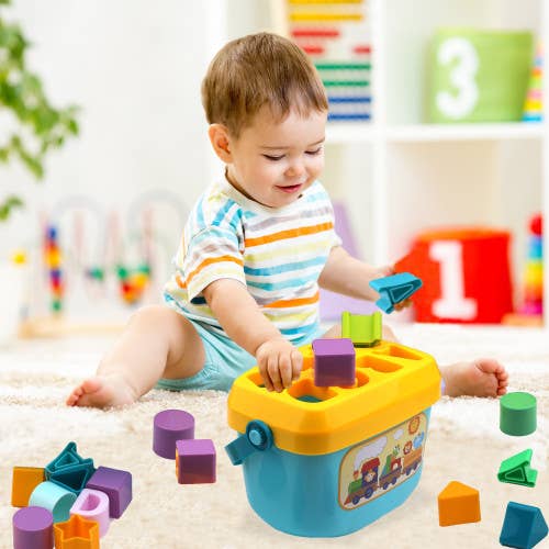The Toy Group - Wholesale Toy Set - Kids - Playkidz Shape Sorter Baby and Toddler Toy
