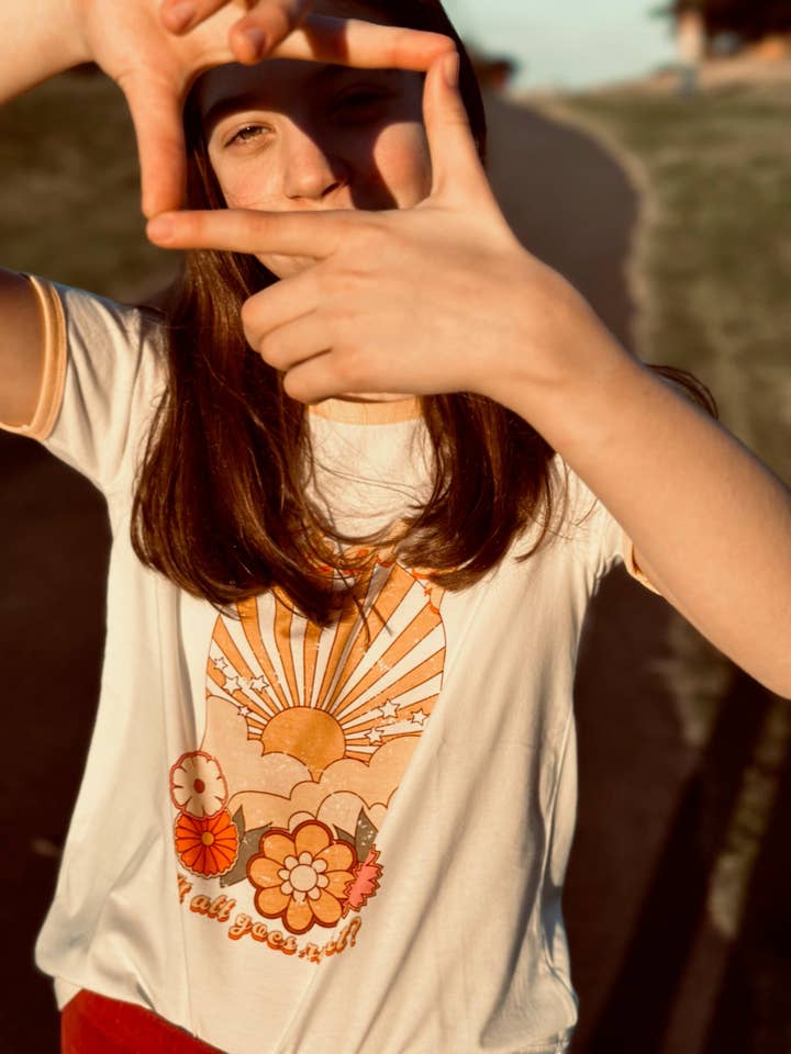 PLAYetc - Wholesale Screen-printed t-shirt – Kids - What If Ringer Tee3