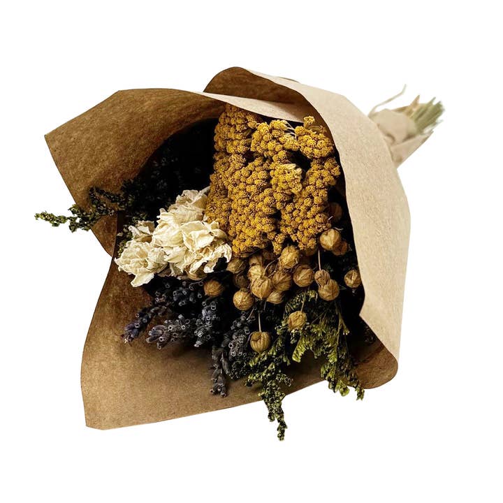 Andaluca - Wholesale Dried/Pressed Flowers - MINI Yarrow & Lavender Bouquet Bundle #1335