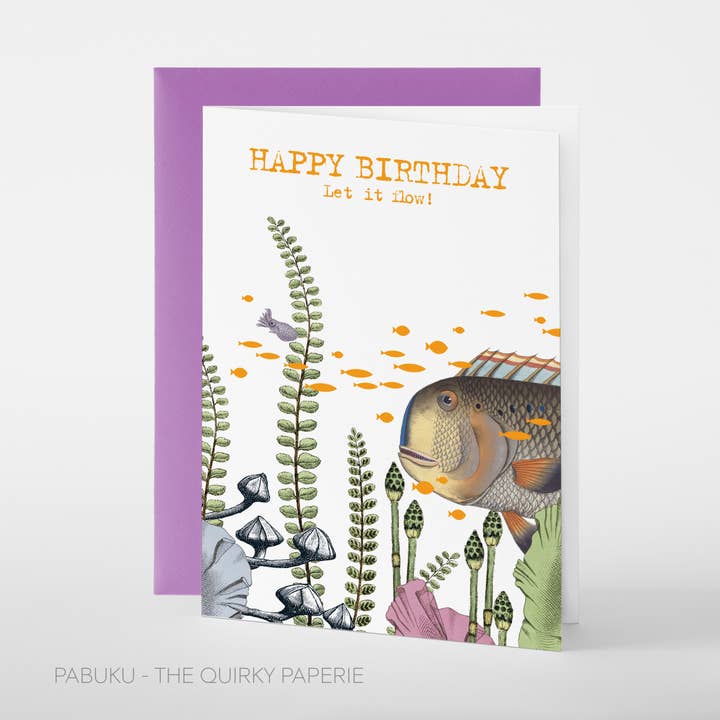 Flow | Birthday Card for wholesale by Pabuku
