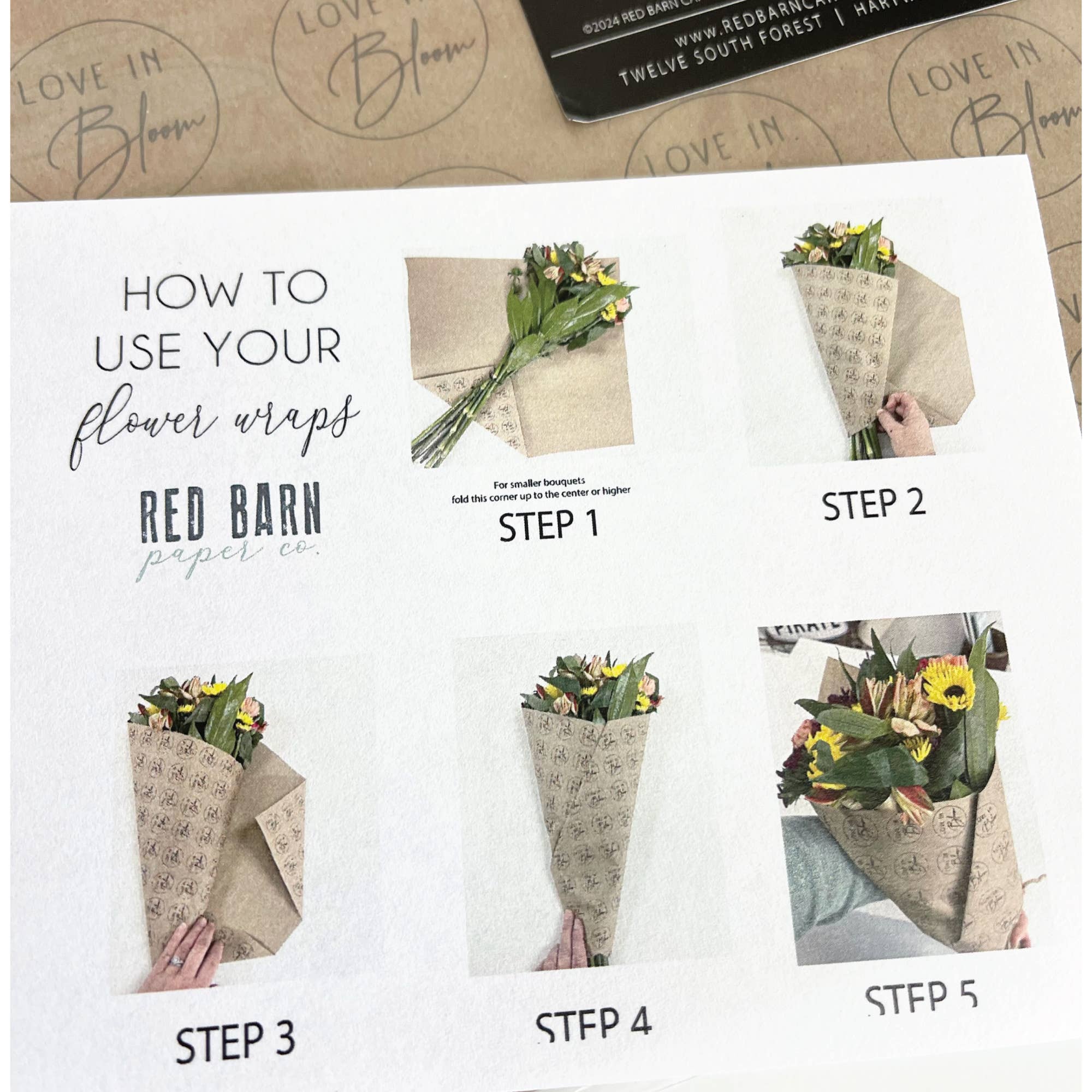 Red Barn Canvas - Wholesale Party Favor - Bows  |  25 Flower Wraps6