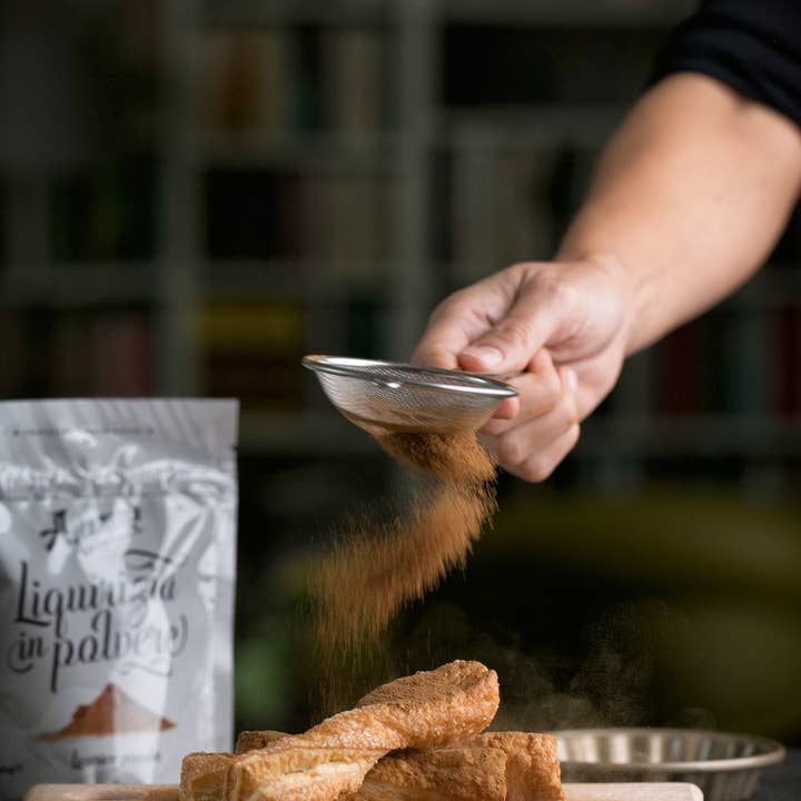 Amarelli Fabbrica Di Liquirizia - Wholesale Licorice - LIQUIRIZIA IN POLVERE 100g - Licorice powder Made in Italy1