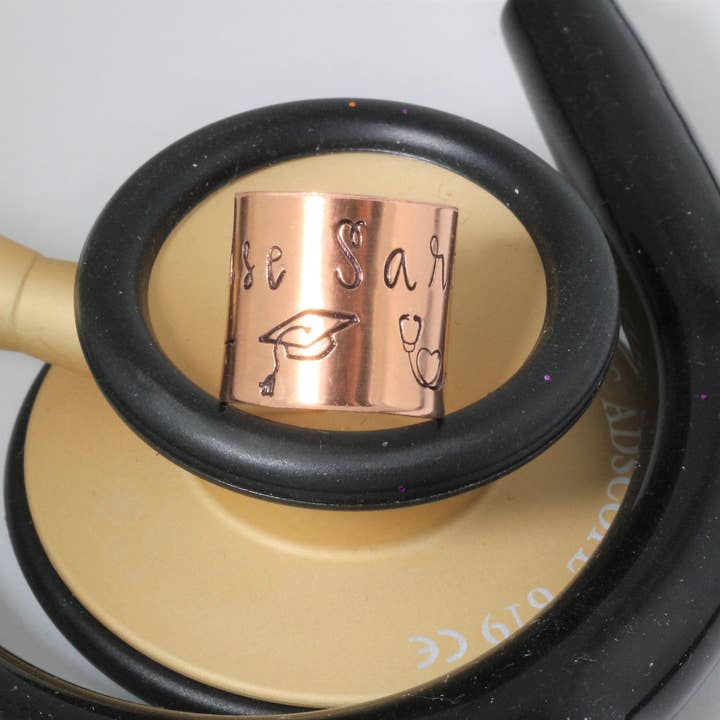 Personalized Nurse Graduation Gift with Stethoscope Tag #3 for wholesale by The Silver Diva