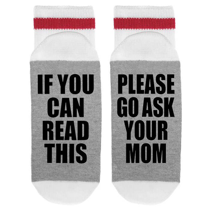 Chaussettes pour homme - Please go Demandez à votre maman pour la vente par Sock Dirty to Me
