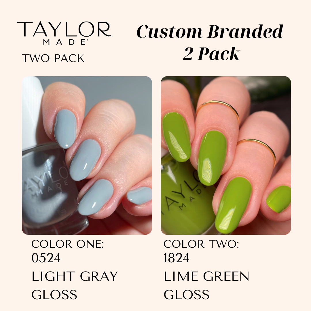 Taylor Made Polish – wholesale Nail polish – Custom Nail Polish: 2 Pack Long-wearing + Vegan + Non-toxic228