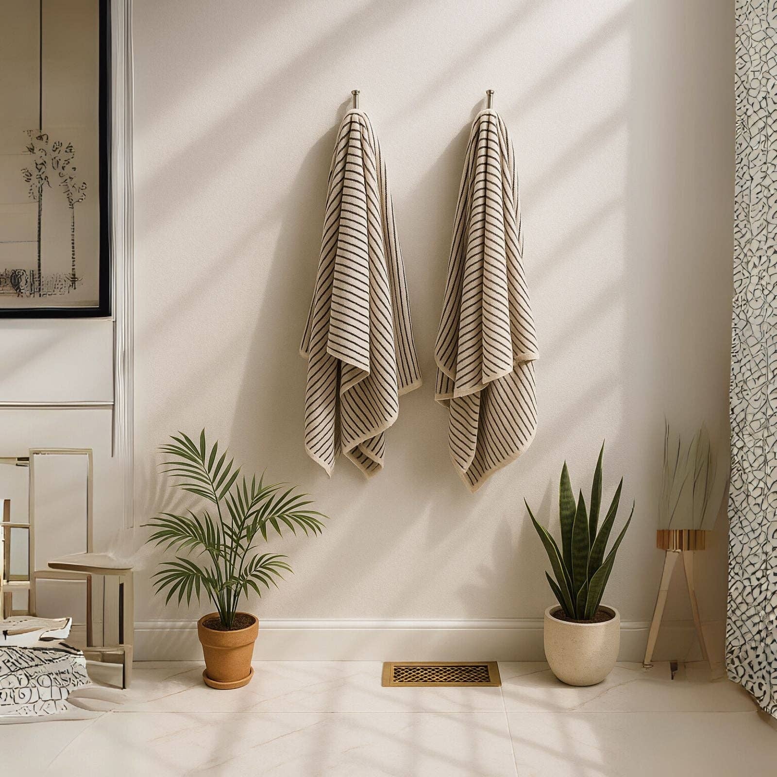 The Loomia - Wholesale Bath Towel - Melika Turkish Cotton Striped Terry Towel2