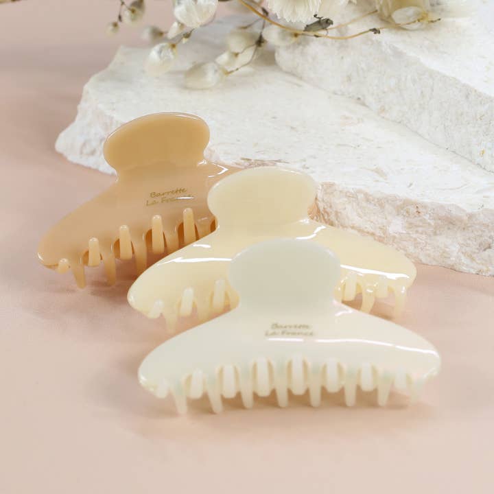 Ella Pastell Cellulosaacetat Biologiskt nedbrytbart klassiskt klo hårklämma för wholesale av Talis Collection