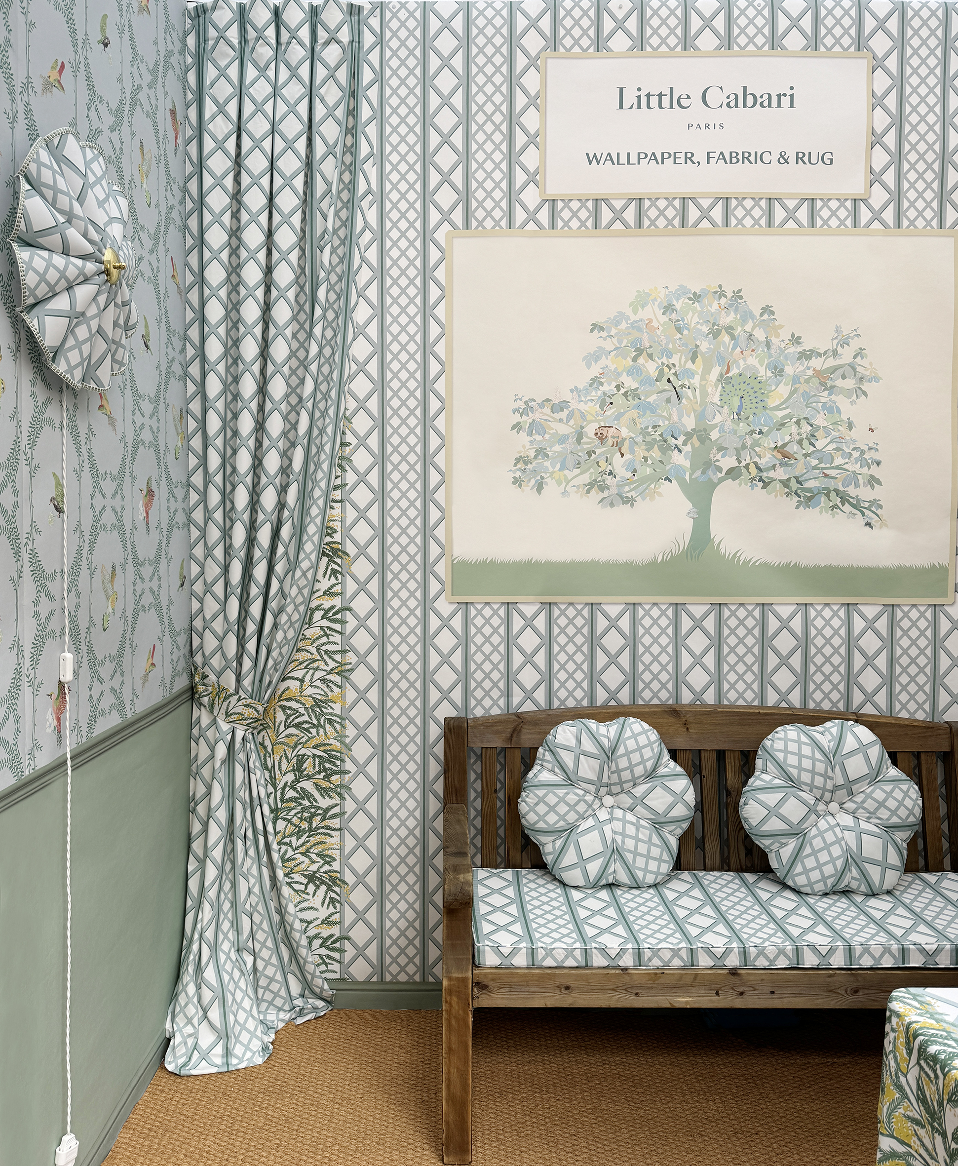 Little Cabari - Wholesale Wallpaper - ENVOLÉE wallpaper color Aubépine4