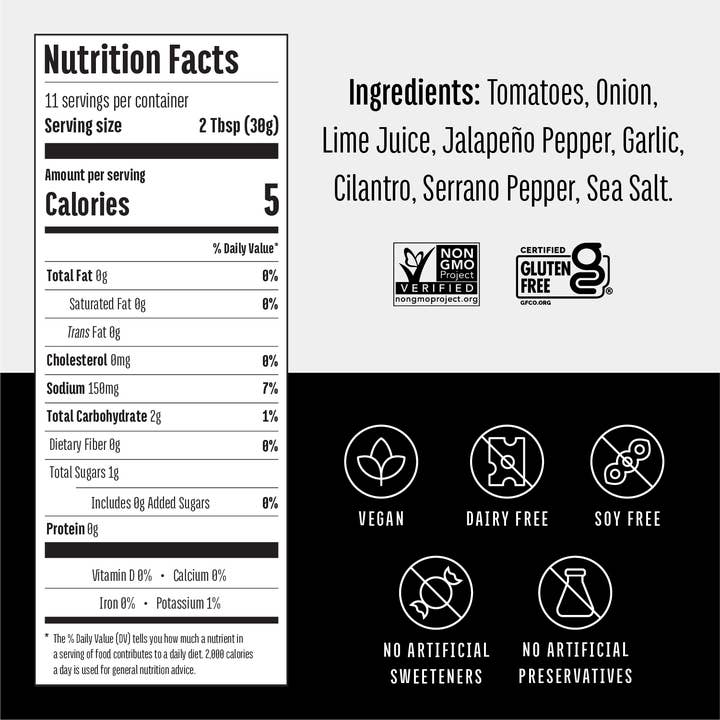 MNMLST - Wholesale Salsa - Restaurant Style Medium Salsa