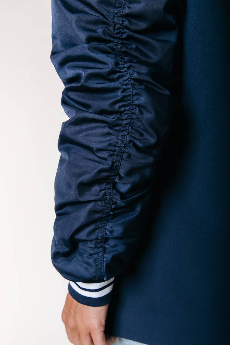 Gemma Contrast Blazer | Navy for wholesale on Faire5