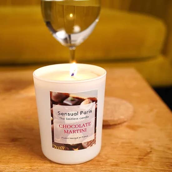 Bougie chocolat martini pour la vente par Sensual Paris