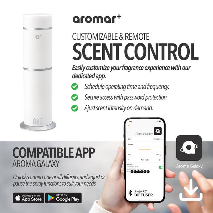 Mar Company Group - Wholesale Electronic Diffuser - Aromar Plus - Cylinder Waterless Diffuser4