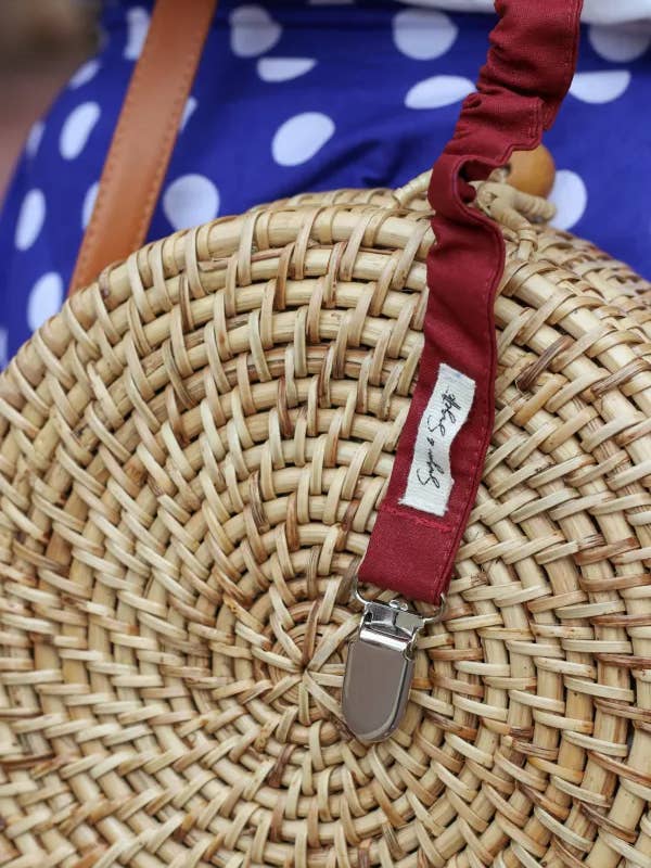 SUZETTE burgundy skirt clip for wholesale by Suzon et Suzette